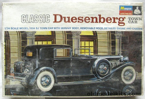 Monogram 1/24 1934 Duesenberg SJ Town Car with Murphy Body, PC185-300 plastic model kit